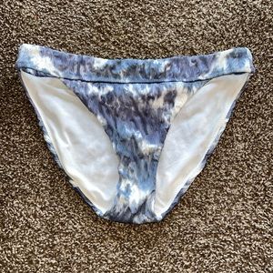 Athleta M  Tie-Dye Textured Bikini Bottoms